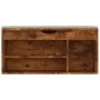 Shoe bench with smoked oak engineered wood cushion by vidaXL, Shoe racks and shoe organizers - Ref: Foro24-326758, Price: 92,...