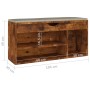 Shoe bench with smoked oak engineered wood cushion by vidaXL, Shoe racks and shoe organizers - Ref: Foro24-326758, Price: 94,...