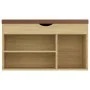Shoe bench with Sonoma engineered wood cushion 80x30x47 cm by vidaXL, Shoe racks and shoe organizers - Ref: Foro24-326762, Pr...