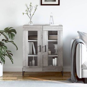 Aparador de madera de ingeniería gris Sonoma 69,5x34x90 cm Aparador de madera de ingeniería gris Sonoma 69,5x34x90 cm