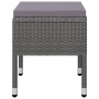 Juego de comedor de jardín de 5 piezas gris