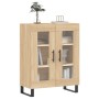 Aparador de madera de ingeniería roble Sonoma 69,5x34x90 cm