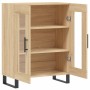 Aparador de madera de ingeniería roble Sonoma 69,5x34x90 cm
