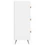 Cómoda madera de ingeniería blanco 69,5x34x90 cm