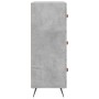 Cómoda madera de ingeniería gris hormigón 69,5x34x90 cm