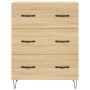 Aparador de madera de ingeniería roble Sonoma 69,5x34x90 cm