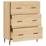 Aparador de madera de ingeniería roble Sonoma 69,5x34x90 cm