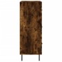 Aparador de madera de ingeniería roble ahumado 69,5x34x90 cm