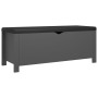 Caja de almacenaje y cojín madera ingeniería gris 105x40x45 cm von vidaXL, Aufbewahrungskisten - Ref: Foro24-326770, Preis: 1...