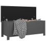 Caja de almacenaje y cojín madera ingeniería gris 105x40x45 cm von vidaXL, Aufbewahrungskisten - Ref: Foro24-326770, Preis: 1...