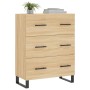 Aparador de madera de ingeniería roble Sonoma 69,5x34x90 cm