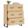Aparador de madera de ingeniería roble Sonoma 69,5x34x90 cm