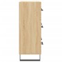 Aparador de madera de ingeniería roble Sonoma 69,5x34x90 cm