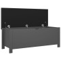 Caja de almacenaje y cojín madera ingeniería gris 105x40x45 cm von vidaXL, Aufbewahrungskisten - Ref: Foro24-326770, Preis: 1...