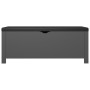 Caja de almacenaje y cojín madera ingeniería gris 105x40x45 cm von vidaXL, Aufbewahrungskisten - Ref: Foro24-326770, Preis: 1...