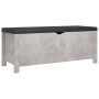 Caja de almacenaje con cojín madera ingeniería gris hormigón von vidaXL, Aufbewahrungskisten - Ref: Foro24-326772, Preis: 109...