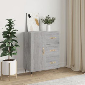 Aparador de madera de ingeniería gris Sonoma 69,5x34x90 cm Aparador de madera de ingeniería gris Sonoma 69,5x34x90 cm