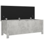 Caja de almacenaje con cojín madera ingeniería gris hormigón von vidaXL, Aufbewahrungskisten - Ref: Foro24-326772, Preis: 109...