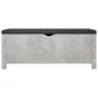 Caja de almacenaje con cojín madera ingeniería gris hormigón by vidaXL, Storage trunks - Ref: Foro24-326772, Price: 107,93 €,...