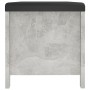 Caja de almacenaje con cojín madera ingeniería gris hormigón von vidaXL, Aufbewahrungskisten - Ref: Foro24-326772, Preis: 109...