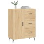 Aparador de madera de ingeniería roble Sonoma 69,5x34x90 cm