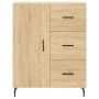 Aparador de madera de ingeniería roble Sonoma 69,5x34x90 cm