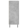 Aparador de madera de ingeniería gris hormigón 69,5x34x90 cm