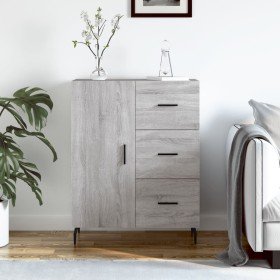 Aparador de madera de ingeniería gris Sonoma 69,5x34x90 cm Aparador de madera de ingeniería gris Sonoma 69,5x34x90 cm