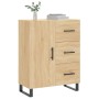 Aparador de madera de ingeniería roble Sonoma 69,5x34x90 cm