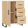 Aparador de madera de ingeniería roble Sonoma 69,5x34x90 cm