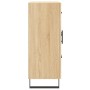 Aparador de madera de ingeniería roble Sonoma 69,5x34x90 cm