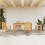5-teiliges Garten-Esszimmerset aus massivem Teakholz von vidaXL, Gartensets - Ref: Foro24-3157915, Preis: 830,73 €, Rabatt: %