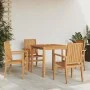 Juego de comedor para jardín 5 piezas madera maciza de teca de vidaXL, Conjuntos de jardín - Ref: Foro24-3157910, Precio: 793...