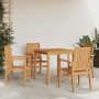Juego de comedor para jardín 5 piezas madera maciza de teca by vidaXL, Garden sets - Ref: Foro24-3157910, Price: 812,61 €, Di...