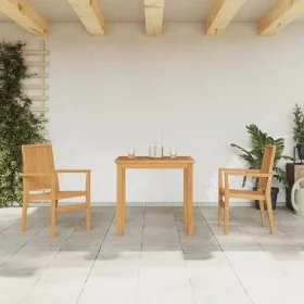 Garden dining set 3 pieces solid teak wood by vidaXL, Garden sets - Ref: Foro24-3157909, Price: 513,35 €, Discount: %