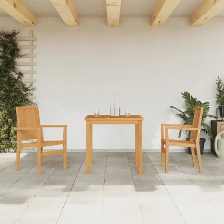 Juego de comedor para jardín 3 pzas madera maciza de teca de vidaXL, Conjuntos de jardín - Ref: Foro24-3157909, Precio: 513,2...