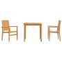 Garten-Essgruppe 3-teilig aus massivem Teakholz von vidaXL, Gartensets - Ref: Foro24-3157909, Preis: 525,82 €, Rabatt: %