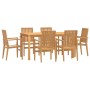 Garden dining set 7 pieces solid teak wood by vidaXL, Garden sets - Ref: Foro24-3157916, Price: 1,00 €, Discount: %