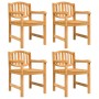 5-piece garden dining set solid teak wood by vidaXL, Garden sets - Ref: Foro24-3157924, Price: 657,08 €, Discount: %