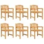 Juego de comedor de jardín 7 piezas madera maciza de teca de vidaXL, Conjuntos de jardín - Ref: Foro24-3157930, Precio: 915,2...