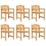 Juego de comedor de jardín 7 piezas madera maciza de teca de vidaXL, Conjuntos de jardín - Ref: Foro24-3157930, Precio: 960,6...