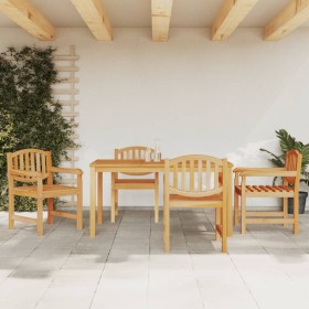 5-piece solid teak wood garden dining set by vidaXL, Garden sets - Ref: Foro24-3157929, Price: 702,49 €, Discount: %