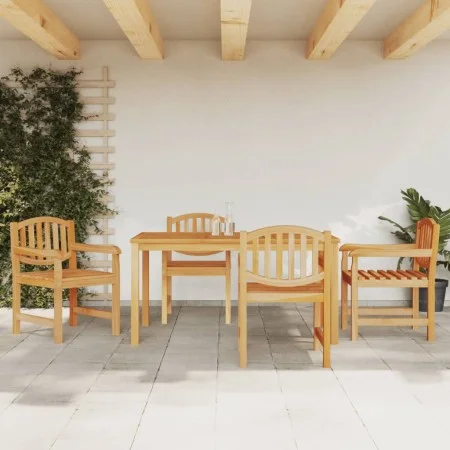 5-teiliges Garten-Esszimmerset aus massivem Teakholz von vidaXL, Gartensets - Ref: Foro24-3157929, Preis: 699,20 €, Rabatt: %