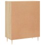 Aparador de madera de ingeniería roble Sonoma 69,5x34x90 cm