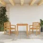 Garden dining set 3 pieces solid teak wood by vidaXL, Garden sets - Ref: Foro24-3157923, Price: 418,50 €, Discount: %