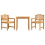 Garden dining set 3 pieces solid teak wood by vidaXL, Garden sets - Ref: Foro24-3157923, Price: 435,04 €, Discount: %