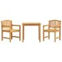 Garden dining set 3 pieces solid teak wood by vidaXL, Garden sets - Ref: Foro24-3157923, Price: 418,50 €, Discount: %