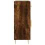 Aparador de madera de ingeniería roble ahumado 69,5x34x90 cm