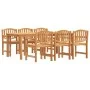 Garten-Essgruppe 7-teilig aus massivem Teakholz von vidaXL, Gartensets - Ref: Foro24-3157935, Preis: 979,01 €, Rabatt: %