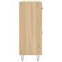 Aparador de madera de ingeniería roble Sonoma 69,5x34x90 cm